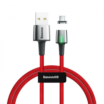 Kabel magnetyczny USB-C Baseus Zinc 3A 1m (czerwony)