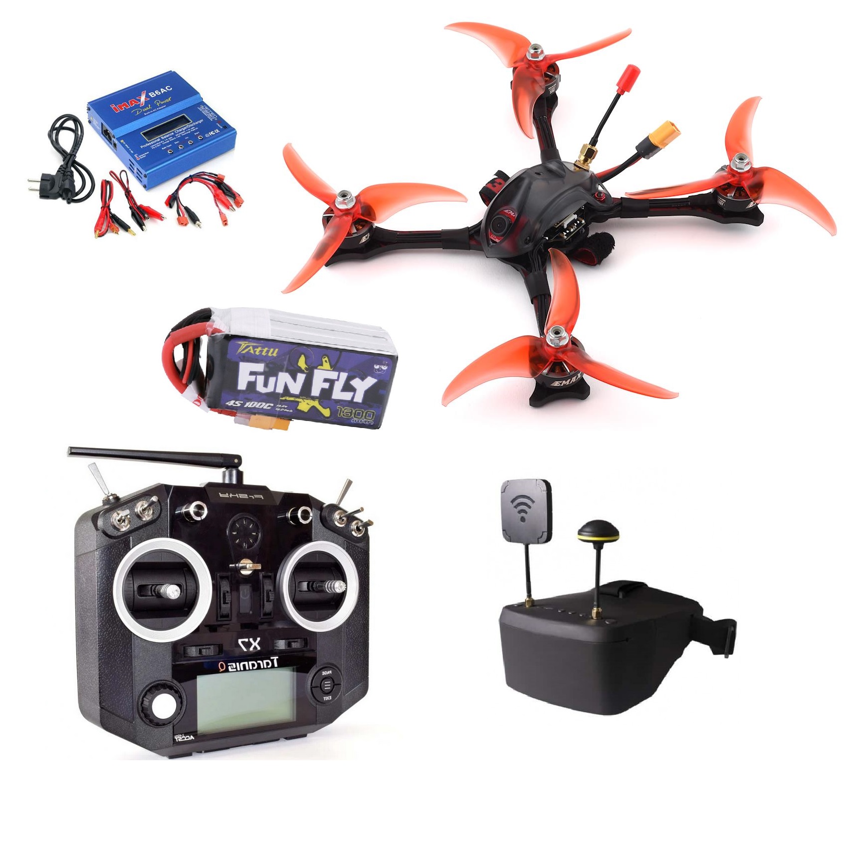 Zestaw FPV Hawk Sport + aparatura Taranis oraz gogle
