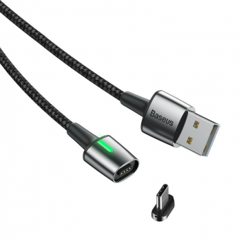 Kabel magnetyczny USB-C Baseus Zinc 3A 1m (czarny)
