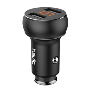Ładowarka samochodowa Havit H214 2x USB (czarna) Ładowarka samochodowa Havit H214 2x USB (czarna)