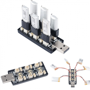 Ładowarka USB do akumulatorów 1S - 3,8V/4,35V - LIPO LIHV - 6 kanałów