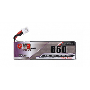 Akumulator LiPo Gaoneng GNB 650mAh HV 3.8V 60C JST PHR2.0 1S