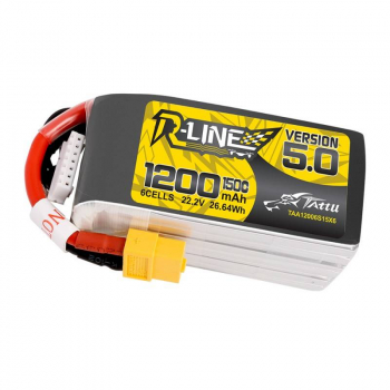 Akumulator Tattu R-Line 5.0 1200mAh 22.2V 6S1P XT60 150C