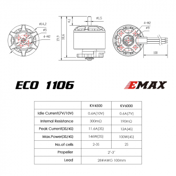 Silnik Emax ECO 1106