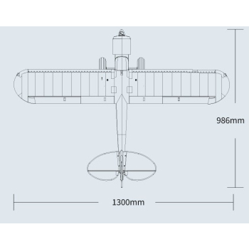 Samolot FMS PA-18 Super Cub 1300mm RTF + Żyroskop FMS REFLEX V3