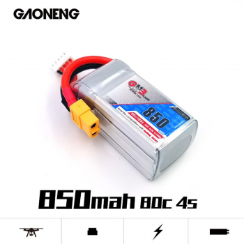 Akumulator LiPo Gaoneng GNB 850mAh 14.8V 80C 4S1P