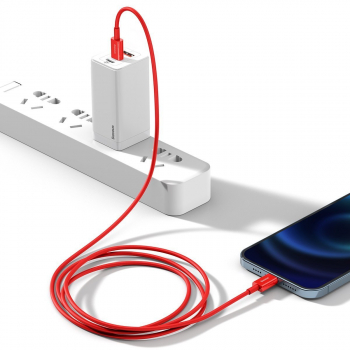 Kabel Baseus Superior Series USB-C do Lightning, 20W, PD, 1m (czerwony)