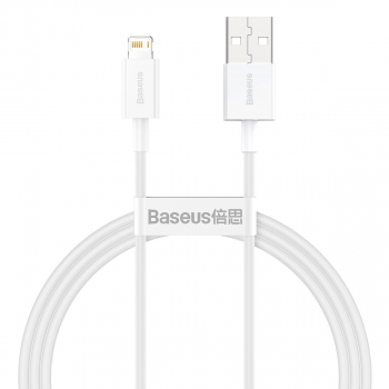 Kabel Baseus Superior Series USB do Lightning, 2.4A, 1m (biały)