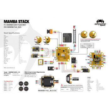 Stack Diatone MAMBA EASY F405 MK1 40A 6S 8bit