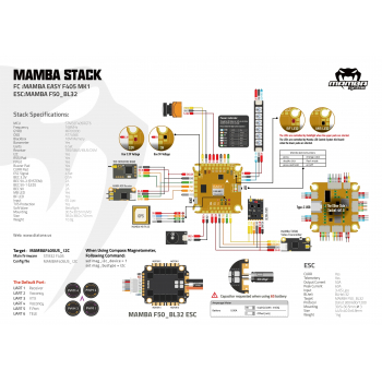 Kontroler lotu Diatone MAMBA EASY F405 MK1 FC