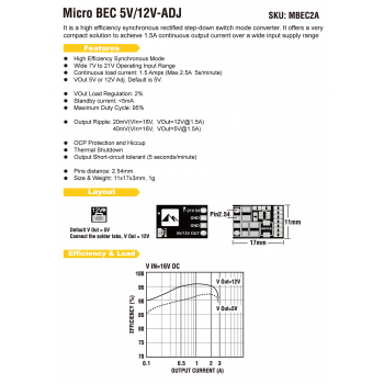 Matek Micro BEC 7-21V do 5V/12V-ADJ