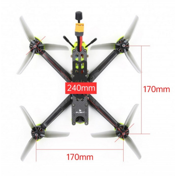 Dron Nazgul5 V2 Analog 6S FPV - PNP