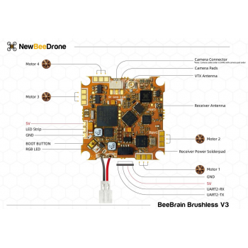 Kontroler lotu FC AIO NewBeeDrone BeeBrain BLV3