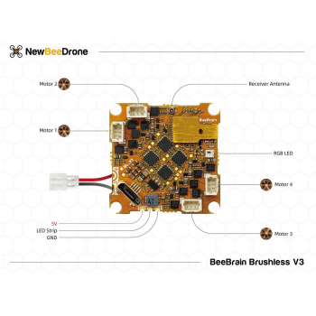 Kontroler lotu FC AIO NewBeeDrone BeeBrain BLV3