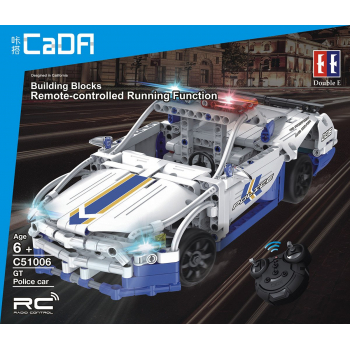 Policja CaDa Double Eagle C51006W z klocków zdalnie sterowana RC