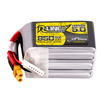 Akumulator Tattu R-Line 5.0 850mAh 22.2V 150C 6S1P XT30U-F