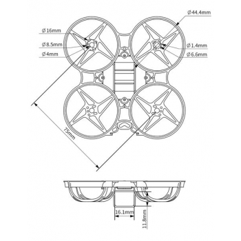 Rama BetaFPV Beta75X V2 2S 3S 75mm