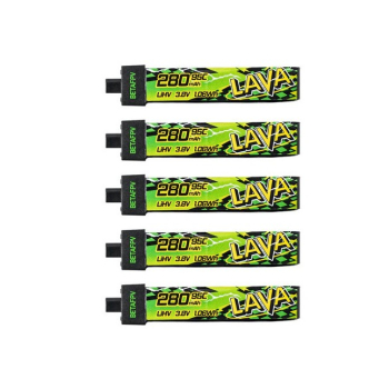 Akumulator LiPo LiHV 1S BetaFPV LAVA II 280mAh 95C BT2.0 (5 szt.)