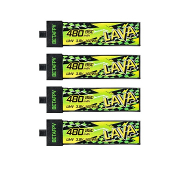 Akumulatory LiPo LiHV 1S BetaFPV LAVA II 480mAh 95C BT2.0 (4 szt.)