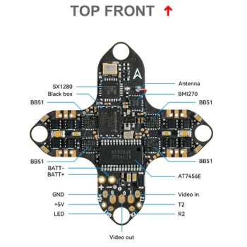 Kontroler lotu FC + ESC AIO BetaFPV F4 1S 5A Serial ELRS / SPI FrSky