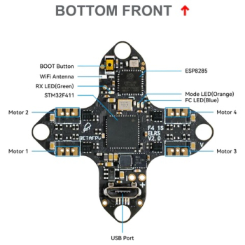 Kontroler lotu FC + ESC AIO BetaFPV F4 1S 5A Serial ELRS / SPI FrSky
