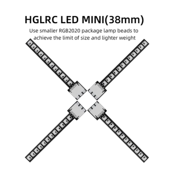 Zestaw LED HGLRC mini 38mm