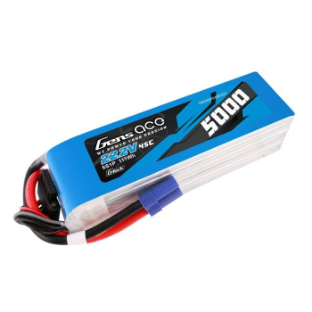 Akumulator LiPo Gens Ace G-Tech 5000mAh 22.2V 45C 6S1P z wtyczką EC5