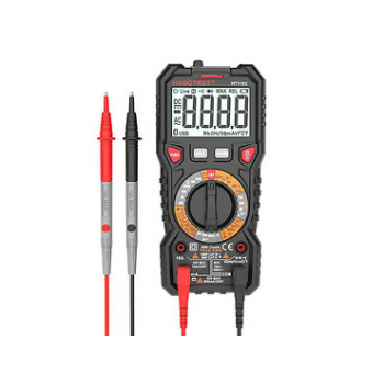 Multimetr cyfrowy z latarką Habotest HT118C, True RMS, NCV, testowanie akumulatorów