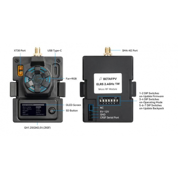 Moduł ExpressLRS ELRS BetaFPV Micro TX 2,4GHz / 868MHz 500mW / 1W