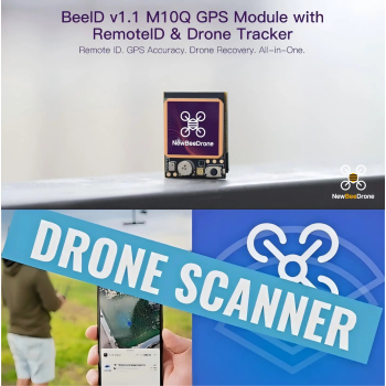 NewBeeDrone BeeID v1.1 M10Q GPS Module with RemoteID & Drone Tracker z kompasem