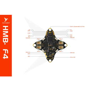 HummingBird V4 AIO Flight Controller ExpressLRS(ELRS)2.4g with 25-400mw VTX