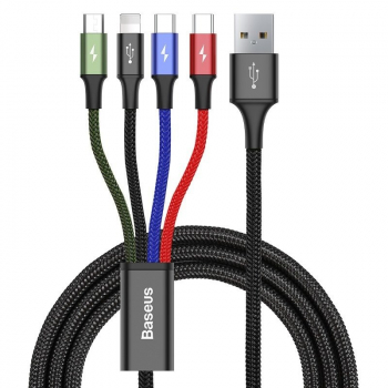 Kabel USB Baseus Fast 4w1 2xUSB-C / Lightning / Micro 3,5A 1.2m