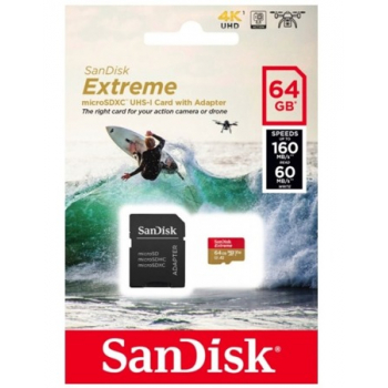 Karta pamięci SanDisk Extreme microSDXC 64GB 160/60 MB/s