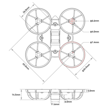 Rama BetaFPV Whoop Meteor65 Air 2,67g