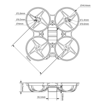 Rama BetaFPV Meteor75 Micro 1S 75mm