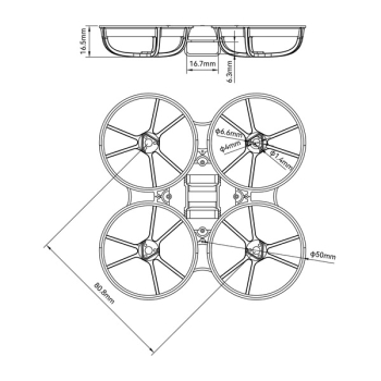 Rama BetaFPV Meteor75 Pro 75mm 45mm