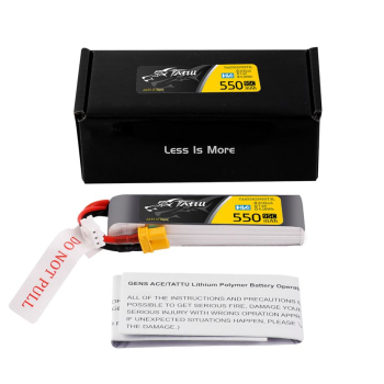 Akumulator Tattu R-Line 550mAh 7.6V 95C 2S1P HV XT30