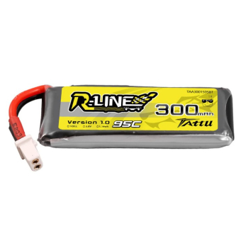 Akumulator LiPo Tattu 300mAh 3.8V 95C 1S1P HV BT 2.0