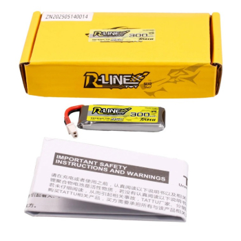 Akumulator LiPo Tattu 300mAh 3.8V 95C 1S1P HV BT 2.0