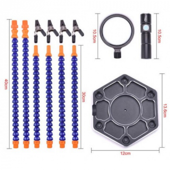 Uchwyt do lutowania, trzecia ręka - 6 ramion (z akcesoriami)