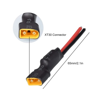 Wtyk męski (gniazdo) XT30 z przewodem i kondensatorem BetaFPV