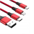 Kabel USB 3W1 USB-C, Lightning, Micro USB 1.2M
