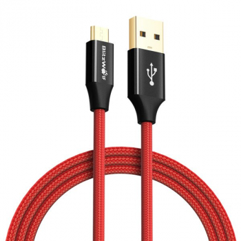Kabel Micro USB AmpCore Turbo BlitzWolf BW-MC7 1m czerwony