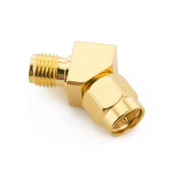 Przejście kątowe 45 stopni - SMA plug do SMA jack - adapter 1 szt