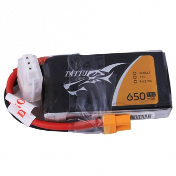 Akumulator LiPo Tattu 650mAh 7.4V 75C 2S1P XT30